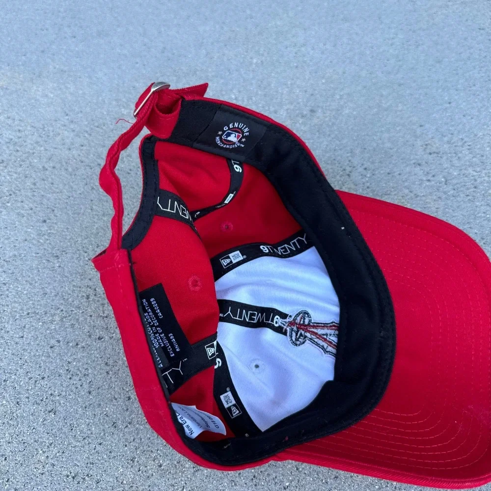 Los Angeles‎ Angels Baseball Cap Youth Red White New Era Adjustable